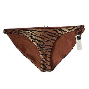 NWT VITAMIN A LUCIANA BIKINI BOTTOM, size 14/DD, tiger stripe